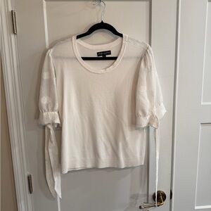 Elegant White Puff Sleeve Blouse